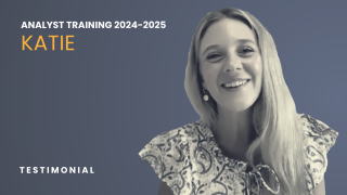 Katie Analyst Training 2024-2025 Testimonial