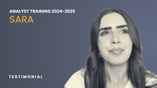 Sara Analyst Training 2024-2025 Testimonial