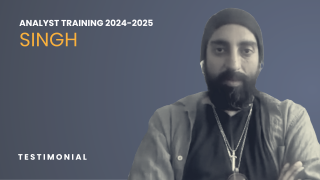 Singh Analyst Training 2024-2025 Testimonial
